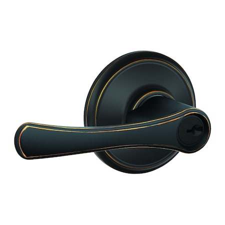 Schlage Schlage Avila Aged Bronze Entry Door Knob 1-3/4 in. F51VVLA716